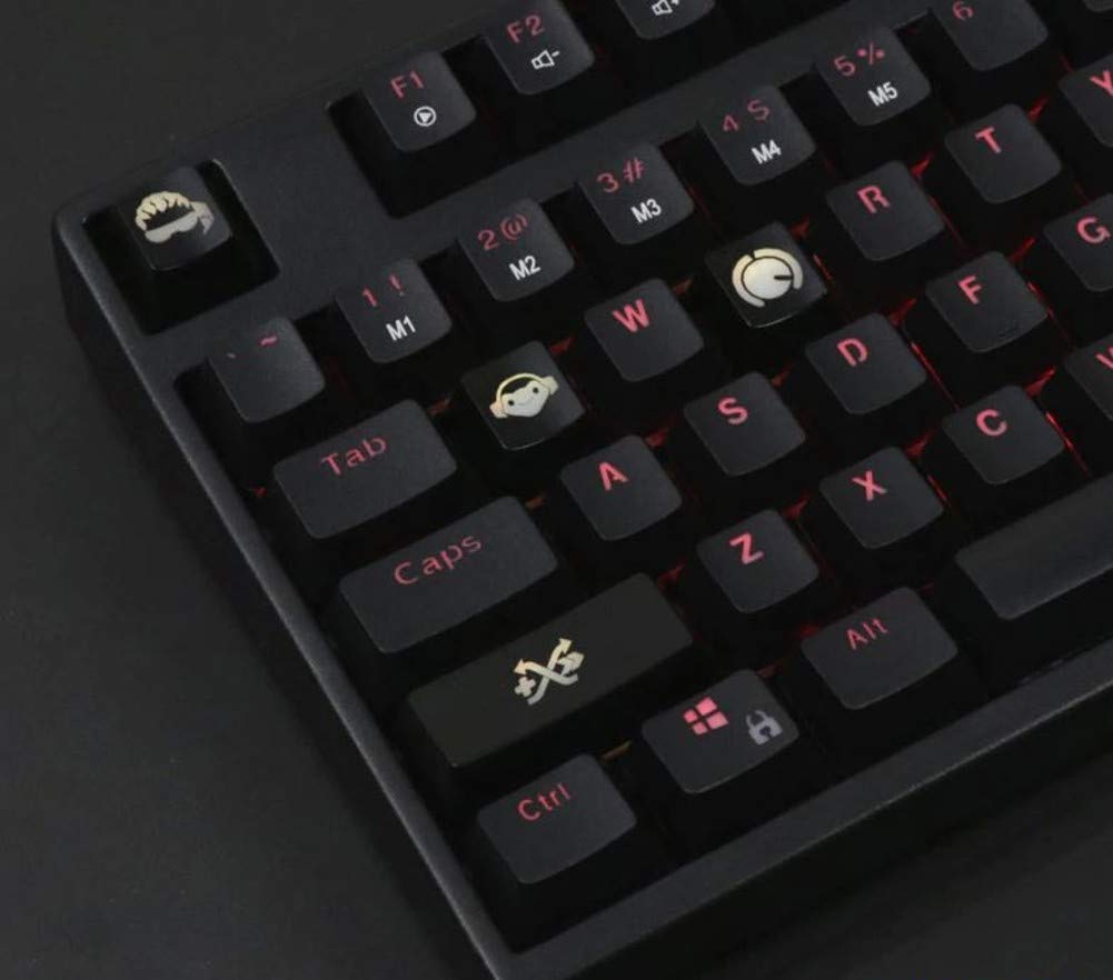 Mugen Custom Lucio Overwatch Gaming Keycaps Set for Cherry MX Switches - Fits Most Mechanical Gaming Keyboards - with Keycap Puller