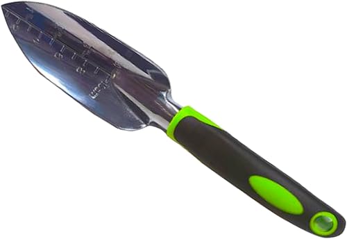 Miniatura 3 de Juego de herramientas de jardín de 3 piezas con mango antideslizante de goma, rastrillo de mano de trasplante de paleta resistente, kit de