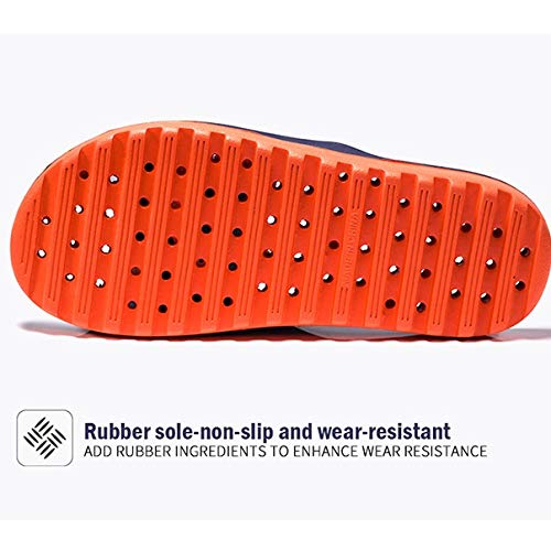 Slipper Men Badslippers Casual Non-slip Slides Massage Flip Flops Bathroom Beach Slipper Fashion Soft Man Massage Sandals (Color : A, Size : 41)4