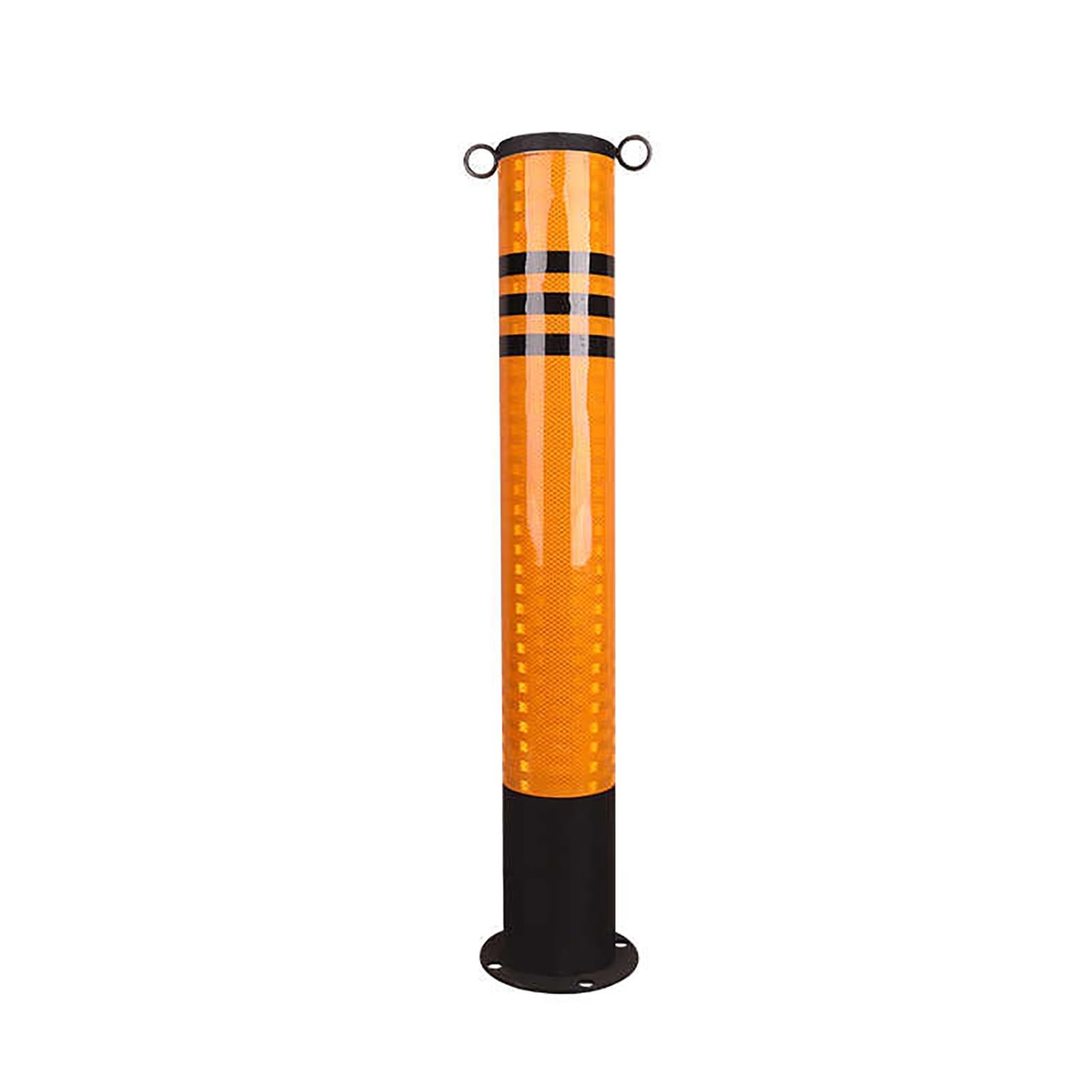 AYCDL Safety Bollard Steel Barrier Traffic Pole, Rustproof Waterproof Driveway Traffic Security Bollards, for Driveways, Parking Lots, and Sensitive Areas,1pcs, Yello,1pcs-Yellow