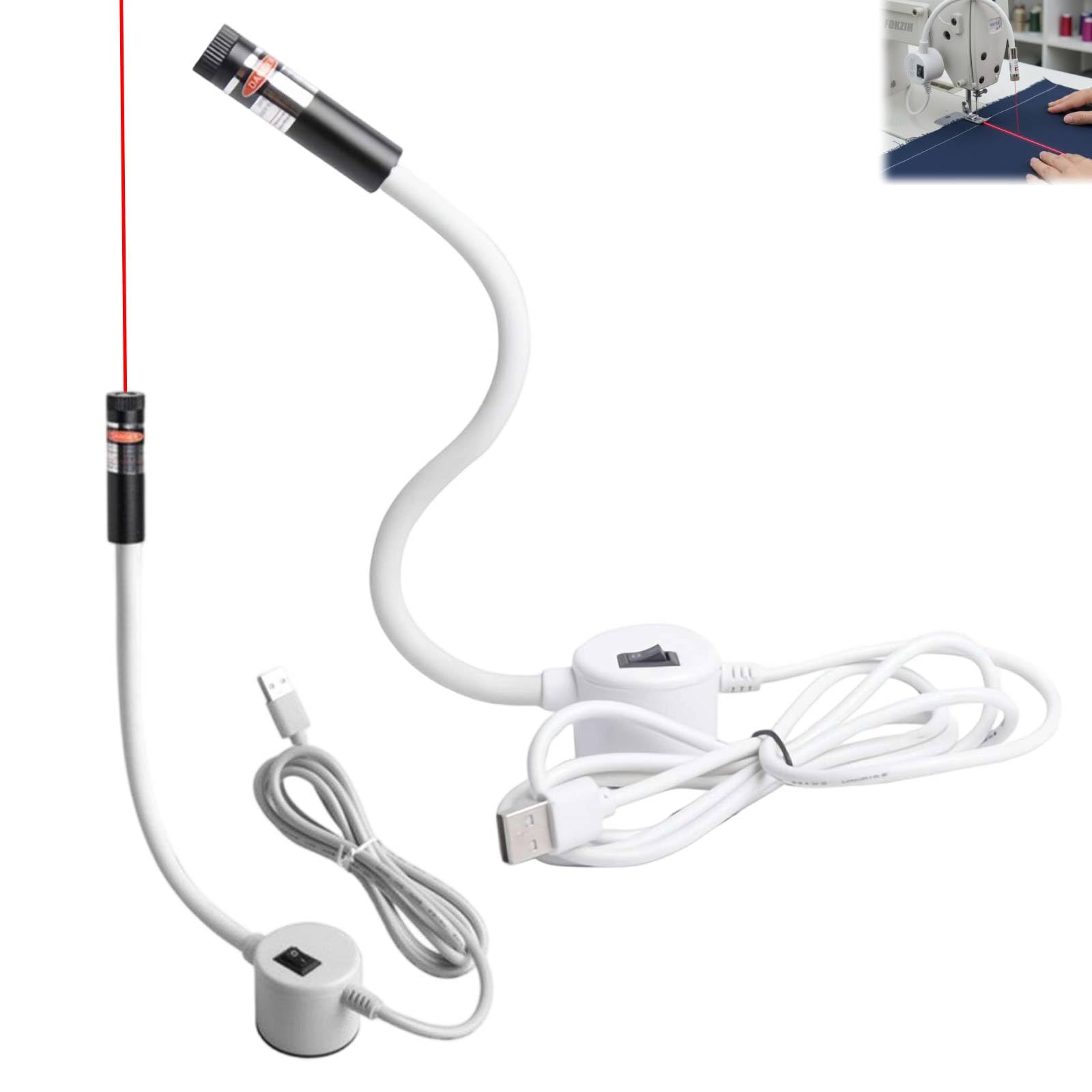 Magnetic Positioning Quilting Light for Sewing Machine,2026 New Sewing Machine Light with Red Crosshair Guide,Sewing Guide Light Red Point Cross Hair Module Generator Projector (Dimming Cross)