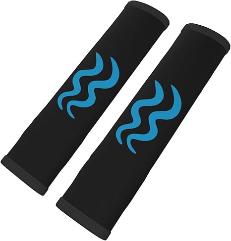Aquarius Symbols of The Zodiac Car Seat Belt Cover Pad for for A More Comfortable Driving Car Interior Accessories Seat Belt Cover Pad 2 PCS Shoulder Strap Covers