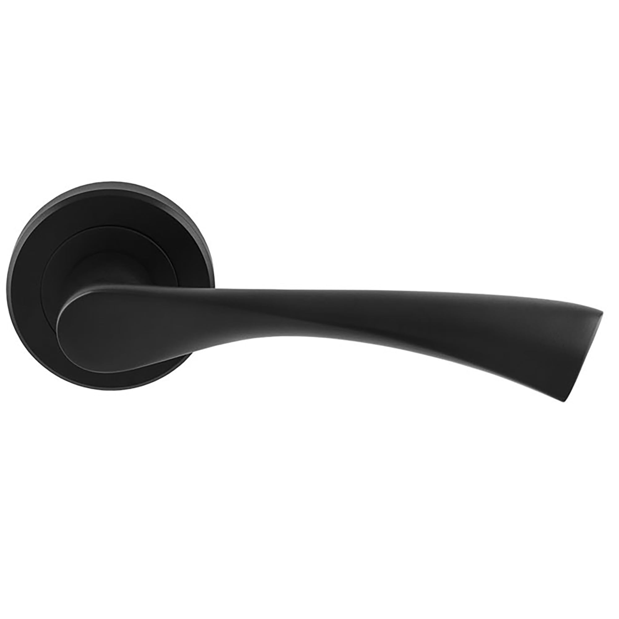 Carlisle Brass Matt Black Serozzetta Venti Lever On Concealed Fix Round Rose