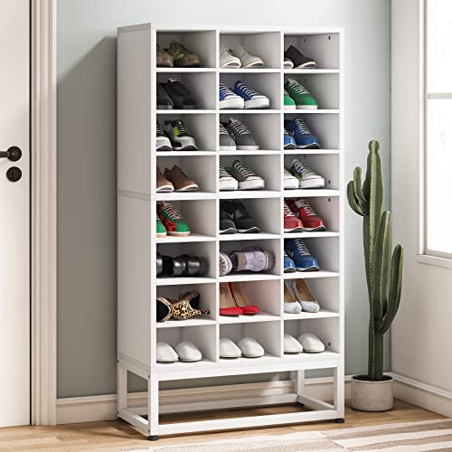 Tribesigns Shoe Cabinet, 8-Tier Shoe Rack Organizer With 24 Open Cubbie, 24 Pair Shoe Storage Cabinet With Adjustable Shelves, Freestanding Shoes Storage For Entryway, Living Room, Closet, Garage #TOP15