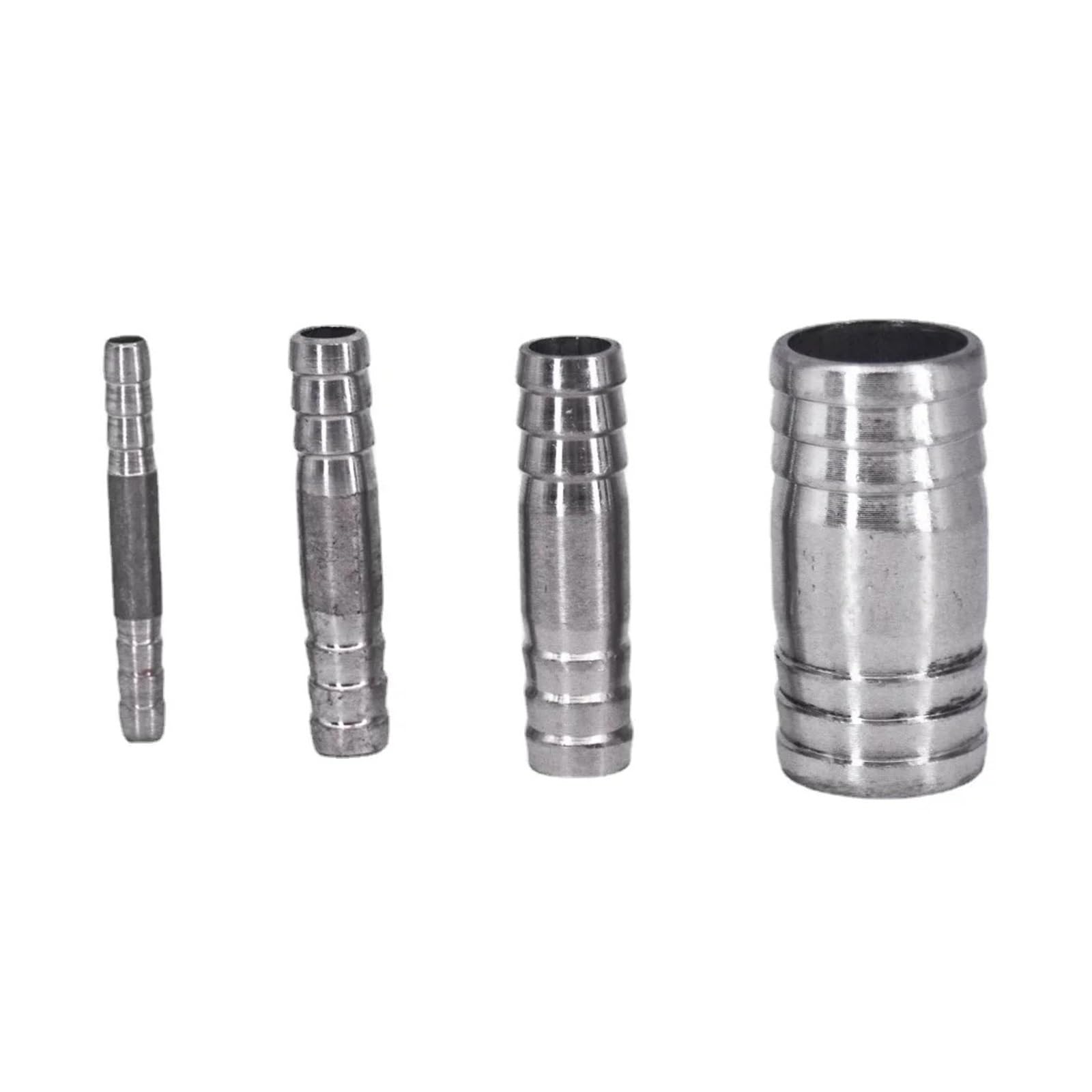 Conector recto igual de lengüeta for manguera de 6-76 mm, conector recto for instalación de tuberías de acero inoxidable 304 for tuberías de plomería industrial(5pcs,22mm-18mm)