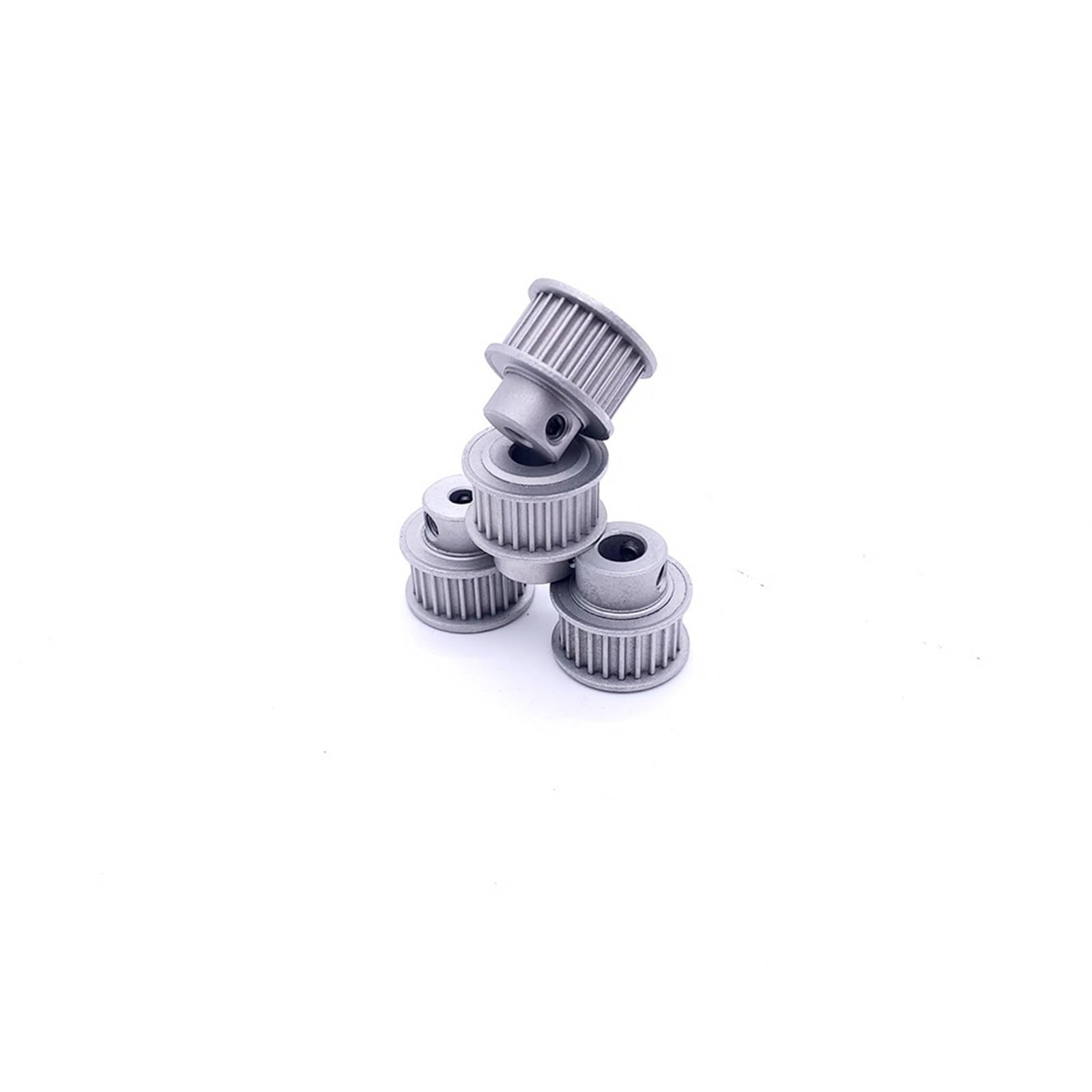 Puleggia dentata 32T 2GT alesaggio 4-12mm larghezza 6-15mm alluminio(Bore-4mm,5PCS_BELT WIDTH-10MM)