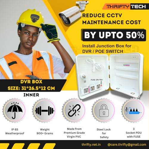 Image of (ABS Type Box Pack of 4) CCTV Camera fitting box | Mounting box | Junction box | Pvc box | Waterproof cc camera box. (POE BOX V2, 4)