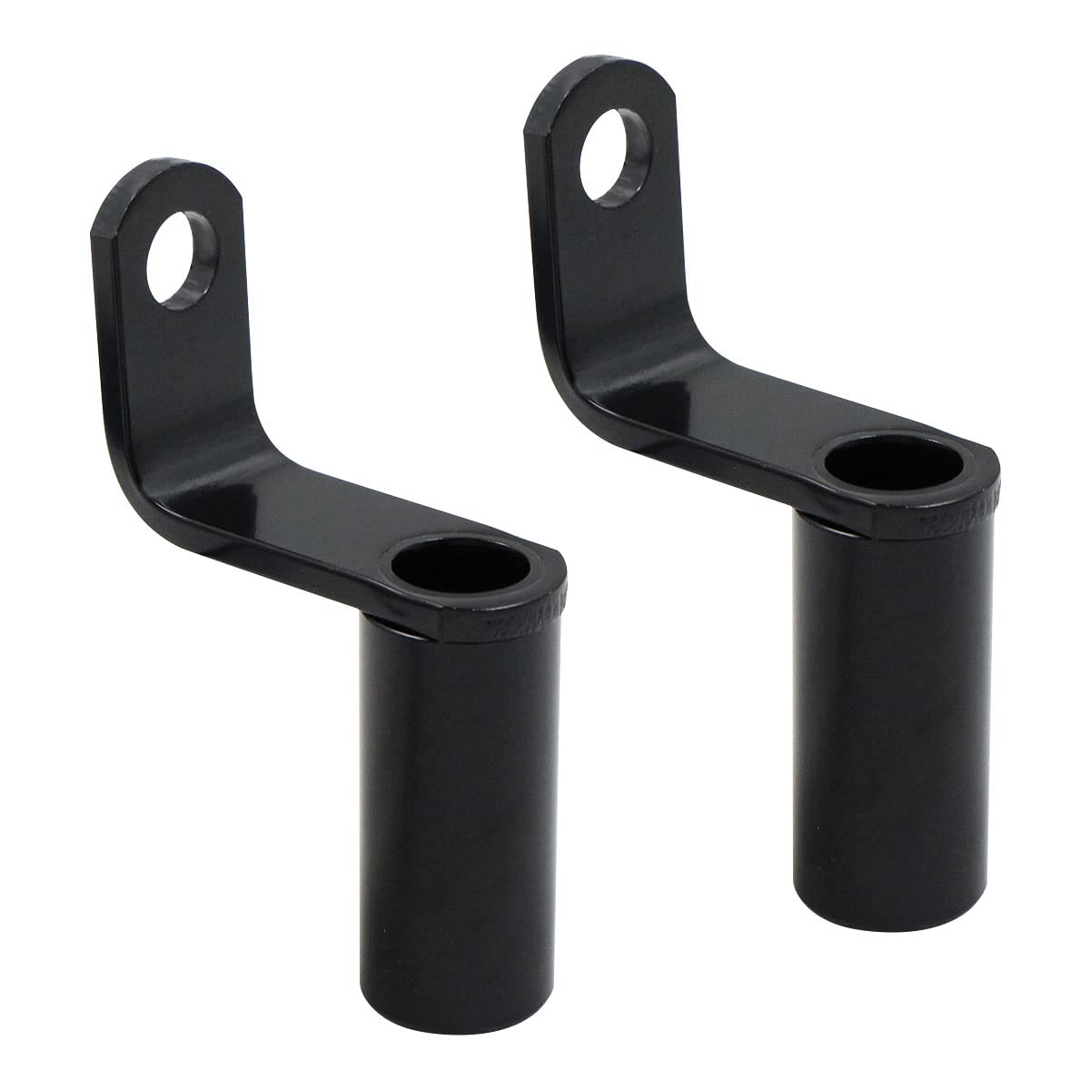Moto Estensore per Manubrio Supporto - Luci da Lavoro Universale Torcia Specchietto Retrovisore Bici Tachimetro Faro Prolunga Staffa Scooter Luce Cellulare (2 Pezzi, Nero)