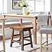 Durango 20-Inch Saddle Seat Stool – Backless Solid Wood Kitchen Stool for Dining Table, Counter, or Entryway – Rustic Farmhouse & Industrial Accent Seating by Alaterre Furniture