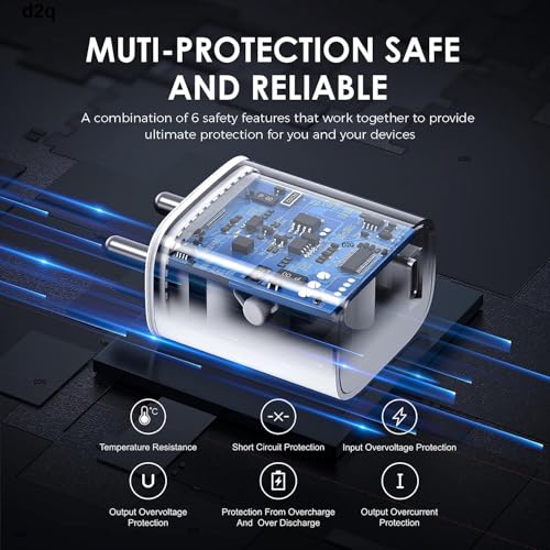 Image of Mudo 20W Original Charger & Cable Compatible With iPhone 14 /14Plus /14Pro /14 Promax 13 /13Pro /13Promax 12 /12Pro /12 /11 /X /Xr Series (Mfi-Certified), White