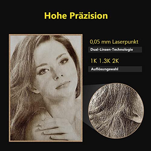 Graviermaschine LaserPecker L2 mit 60W Laser und 0,05mm Präzision