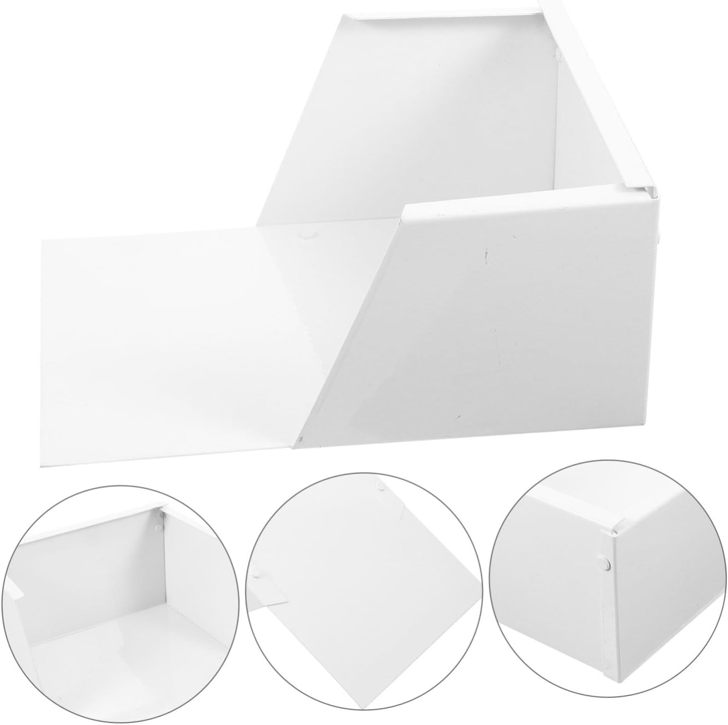 Downspout Splash Block Gutter Splash Guards White 225x175x100mm Aluminum Alloy