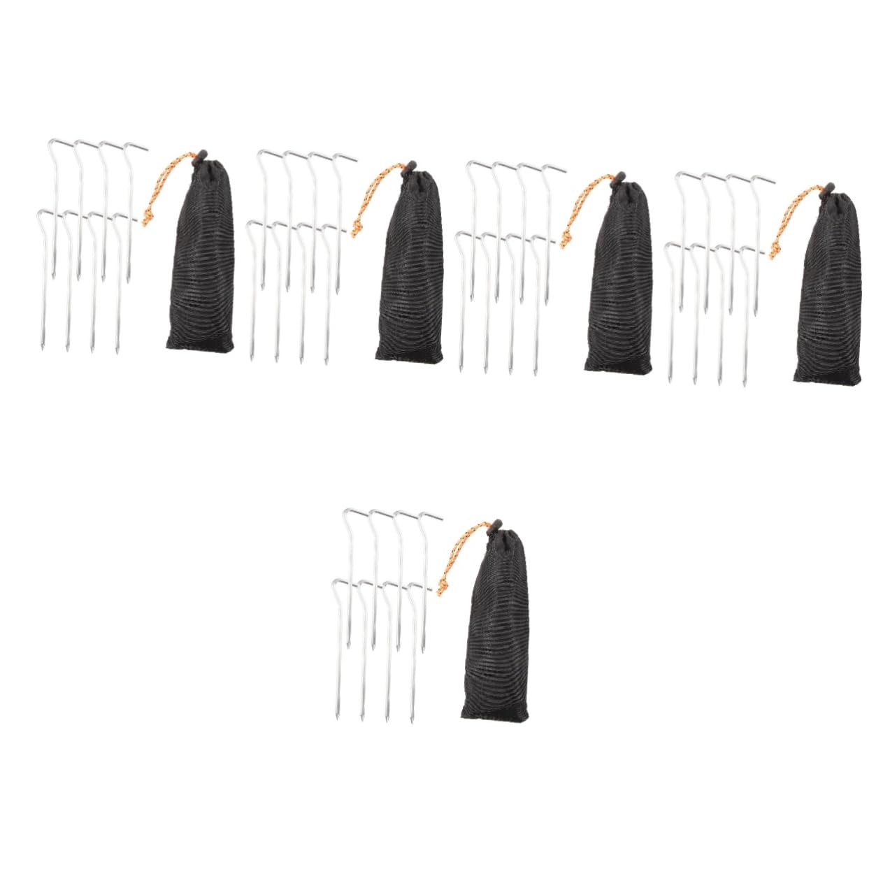 VANZACK 5sätze Outdoor Zeltheringen Aluminiumlegierung Lange Verstärkte Erdnägel Für Camping Strand Und Garten Praktische Langlebige Heringe Zur Sicheren Befestigung Von Zelten Und