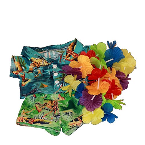 Hawaii Camicia, Pantaloncini & Lei Completo Teddy
