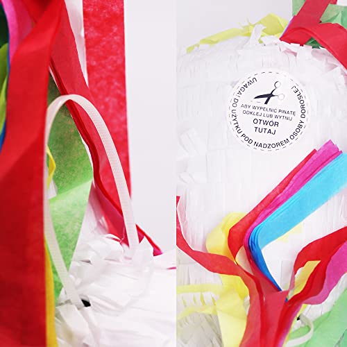 Sesyomr Unicorn Pinata for Unicorn Party Favor, Multi Color Hair & Tail, Pink Hearts (13 x 4 x 16 inches)