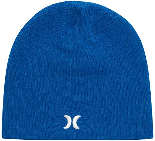 Image of Hurley Mens Beanie Icon Staples Lightweight Winter Hat | Lightweight Classic Loose Knit Fabric Delivers All-Day Warmth and Comfort for Casual Wear, Skiing or Snowboarding
