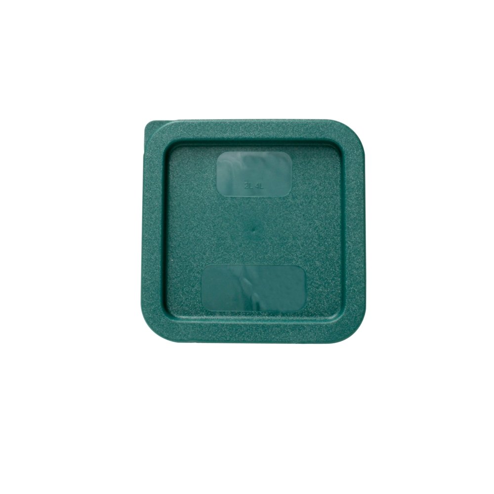 Thunder Group Green Square Lid For 1.9Ltr / 2 Qt & 3.8Ltr / 4 Qt, For Square Food Storage Container,