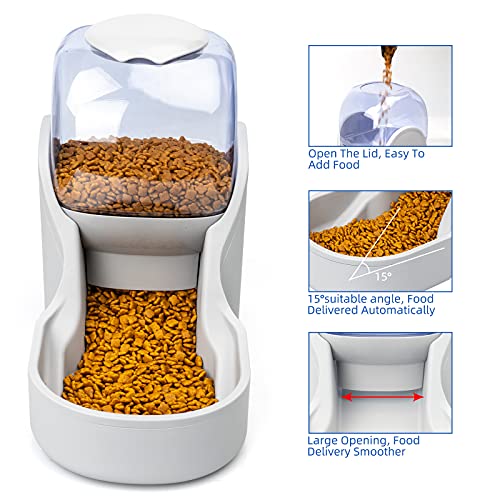 YMINA Dogs Water Dispenser Water Bowl for Dogs Automatic Cat Feeder Self Dispensing Pet Waterer Automatic Gravity Dog… - Image 3
