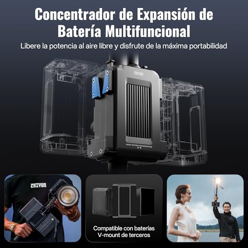 Image of ZHIYUN MOLUS X200 Bi-Color Combo 200W Video Light [Official] Handheld Professional Photography Light Portable Continuous Output Light Bowens Mount 2700K~6500K CRI≥95 TLCI≥97 Only 800g (NO Battery)