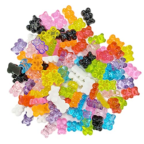 Aabellay 100 Pieces Resin Candy Gummy Bear Flatbacks Cabochons Deco Bears Colorful Charms Beads for DIY Necklace Pendants Keychain Brooch Earring Mobile Phone Case Accessories Γ’β¬β Random Color Aabellay 100 Pieces Resin Candy Gummy Bear Flatbacks Cabochons Deco Bears Colorful Charms Beads for DIY Necklace Pendants Keychain Brooch Earring Mobile Phone Case Accessories Γ’β¬β Random Color