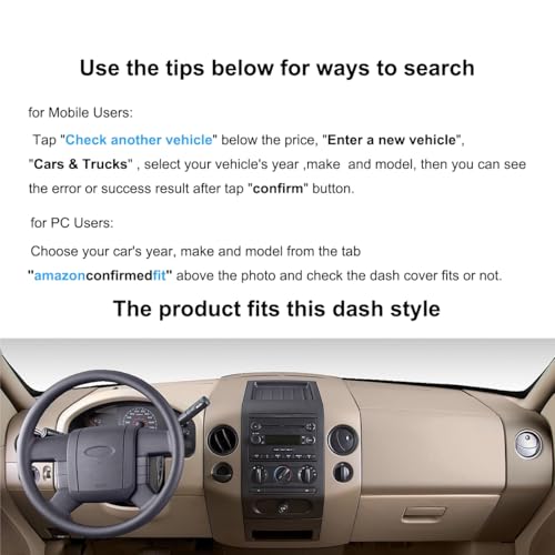 Yiz Dash Cover for Ford F150