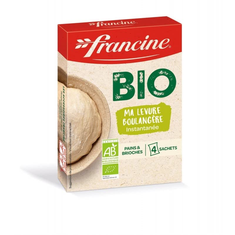 FRANCINE – Levadura panadería orgánica 36G – Lote de 4 – Envío gratis