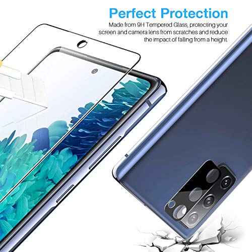 Image of LK 3 Pack Samsung Galaxy S20 FE 5G Screen Protector+3 Pack Camera Lens Protector, 9H Tempered Glass, Easy Installation, [Not Fit for Galaxy S20]