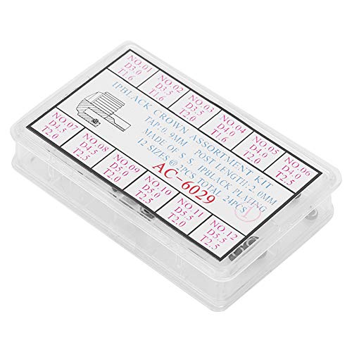 Alinory Corona de Reloj, botón de cronógrafo Profesional, Conveniente Reloj Negro a Prueba de óxido, Trabajadores de reparación para Fabricantes de Relojes, fabricación de Relojes