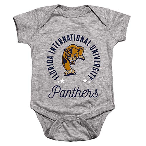 Florida International University FIU Panthers Official Panthers Unisex Infant Snap Suit for Baby,Athletic Heather, 6 Months