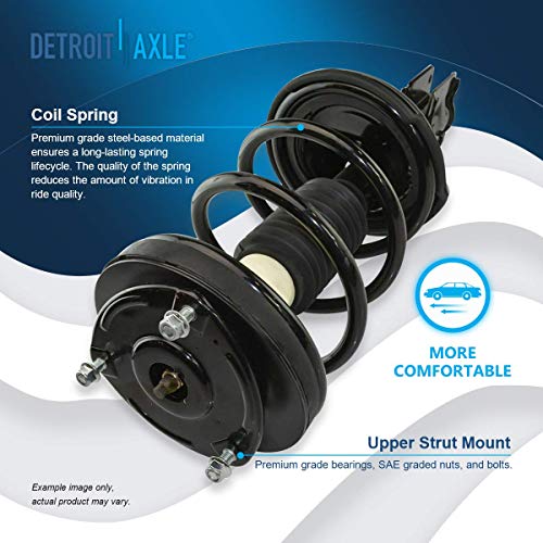 Image of Detroit Axle - Pair Front Struts for 2007-2010 Hyundai Entourage 2006-2014 Kia Sedona 2 Complete Struts w /Coil Spring Assembly 2008 2009 Replacement Suspension Strut Shock Assembly