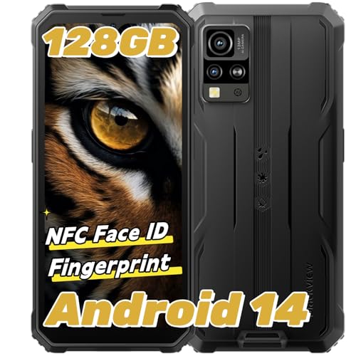 Blackview BV4800 Rugged Phone Unlocked, IP69K Waterproof Unlocked Smartphone, 4GB+32GB/SD 2TB, 6.56''HD+Display, 5180mAh Battery, 4G Dual SIM, 3 Card Slots, Glove Mode, Face ID, GPS,T-mobile