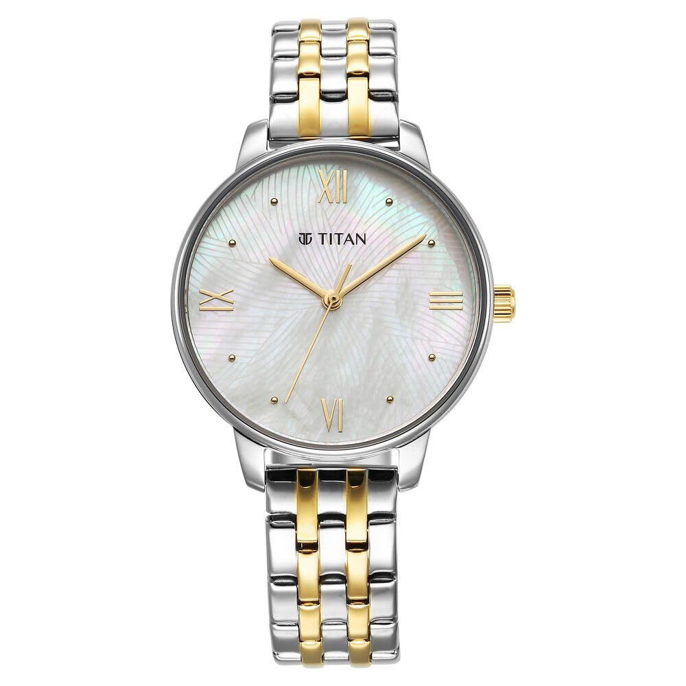 Titan Purple Style Up Quartz Analog Mother of Pearl Dial Stainless Steel Strap Watch for Women-NS95238BM01 (B0CSZ63FDY) Amazon Price History, Amazon Price Tracker