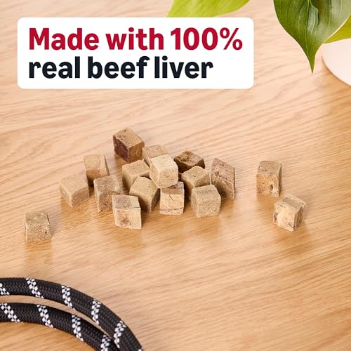 Image of Amazon Basics Freeze-Dried Raw Single Ingredient Dog Treats (Previously Wag), Beef Liver, High Protein, Grain-Free, 3.3 Ounce (Pack of 1), Packaging may vary