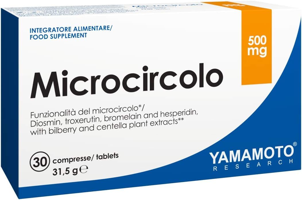 Yamamotò Microcircolo 30 compresse,Contrasto alla fragilità capillare,Contrasto al gonfiore degli arti inferiori