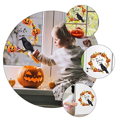 Décoration pour les fêtes d'Halloween sans traces sur les vitres