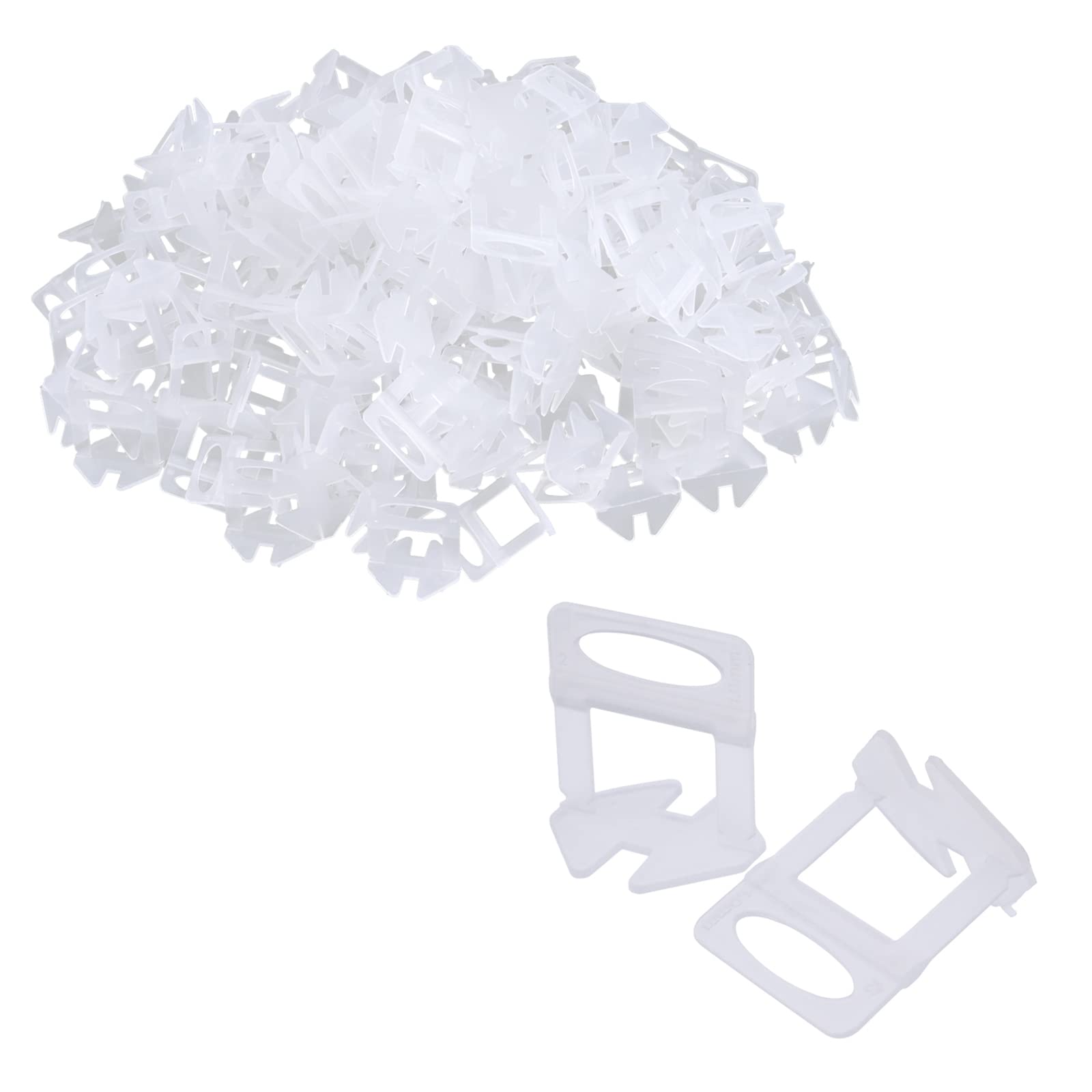 Clip di livellamento per Piastrelle 1 mm 200 Pezzi Sistema di livellamento per Piastrelle Distanziatori per Piastrelle Fai da Te Distanziatori per Pavimenti