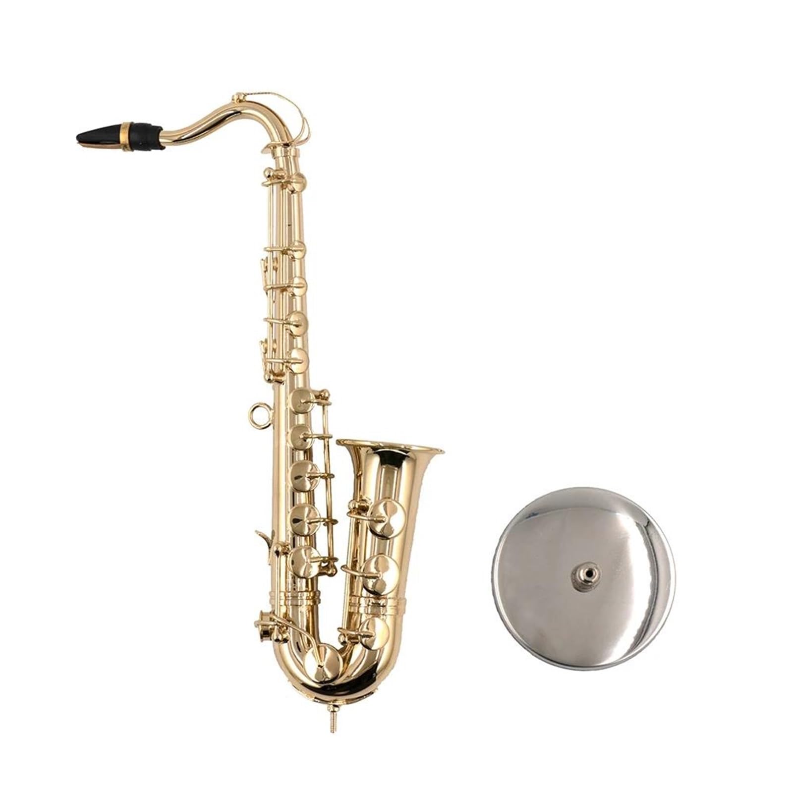 Saxofón Tenor En Miniatura De Cobre Modelo Accesorios Musicales Decorativos(14cm)