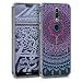 Produktbild kwmobile Nokia 7.1 (2018) Hülle - Handyhülle für Nokia 7.1 (2018) - Handy Case in Indische Sonne Design Blau Pink Transparent