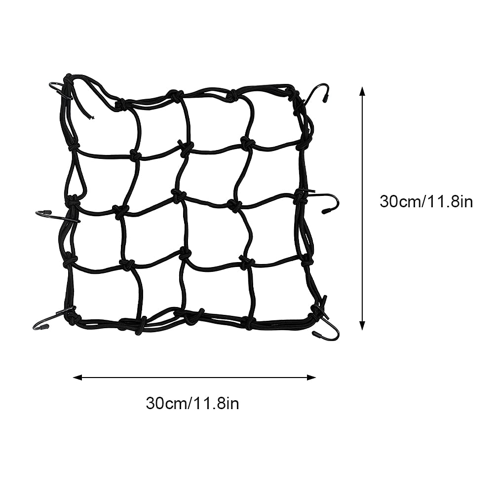 Rete Elastica Per Bagagli Moto 30x30cm - Impermeabile, Per Casco, Serbatoio, ATV - Foto 10