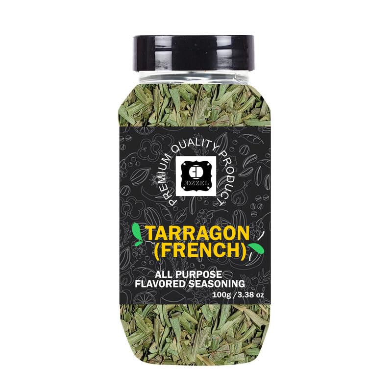 EDZZELPremium Quality Indian Organic Tarragon (French) Plant Based, Vegan, Gluten Free-100 GRAM Box (Set Of 3)