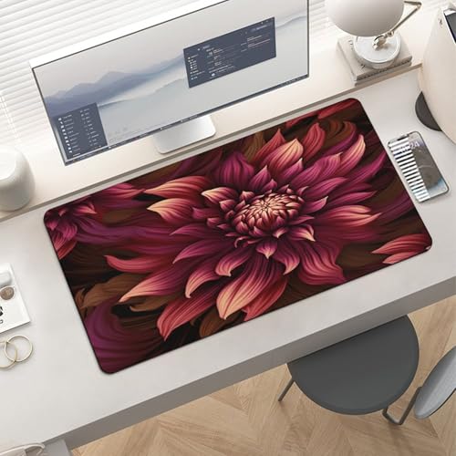 Mouse pad extendido grande VstaDank 30x60 cm rojo vino miniatura 6