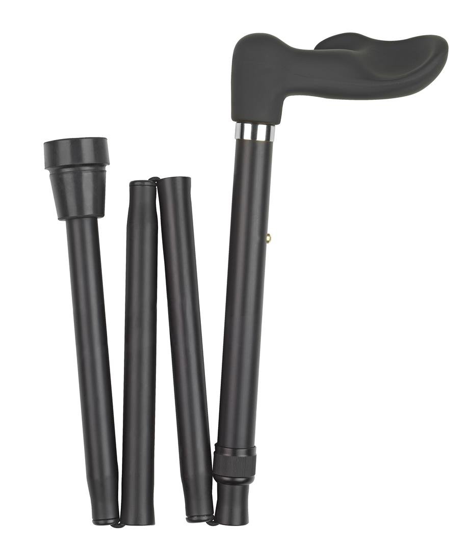 Folding Cane Walking Stick Soft Touch Fischer Handle Right Hand (Right Handed, Black) (B01FWFAZ6Q) Amazon Price History, Amazon Price Tracker