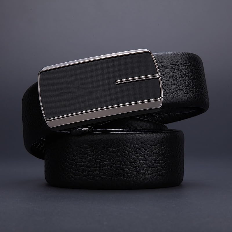 Men's Automatic Buckle Genuine Leather Belt Men's Business Belt4
