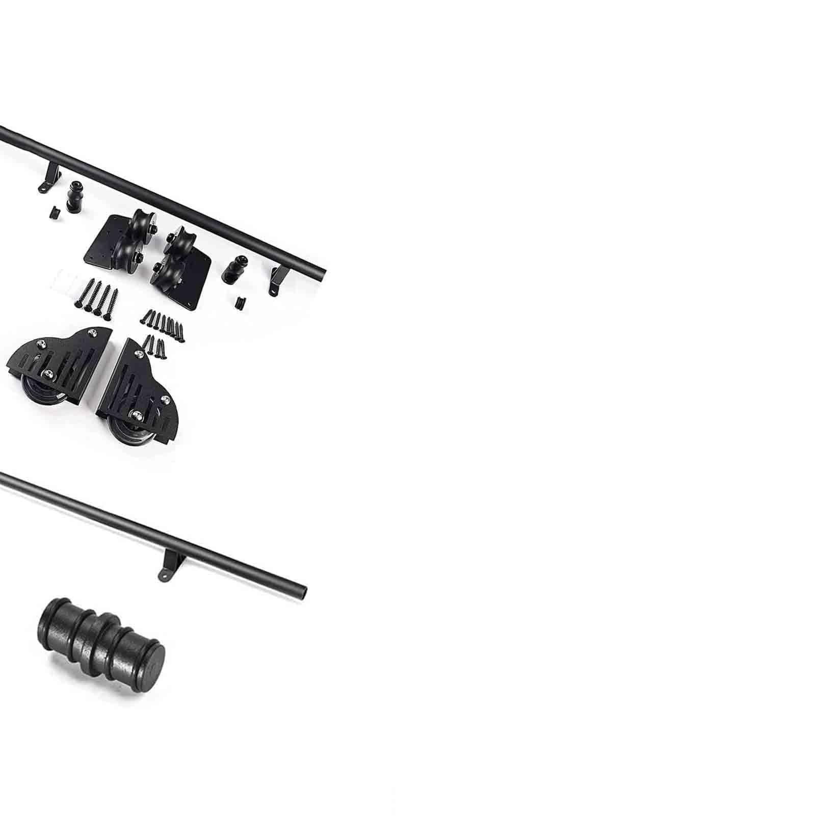 Kit de herrajes para escaleras corredizas con rodamiento silencioso de acero