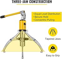 Vista 6 de VEVOR Extractor de engranajes hidráulico, extractor hidráulico de capacidad máxima de 15 toneladas, separador de cubo de rodamiento de 2 o 3