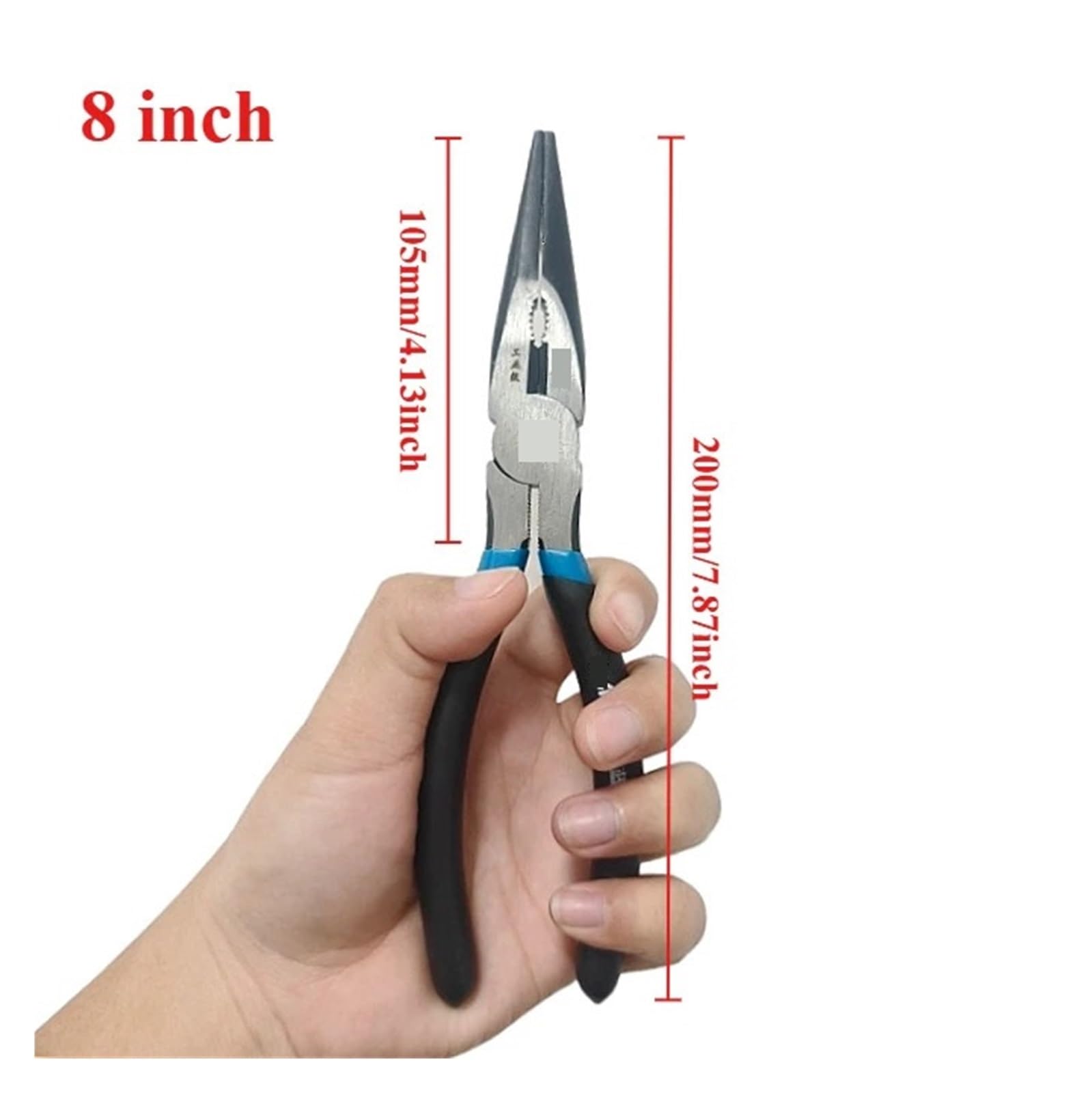 pinze Multifunzione 1 Pinza a Becco Lungo 8 Pollici con Punta a Becco, Pinza Manuale specifica Piccola, utensile Manuale Multifunzionale da 6 Pollici(8 inch)