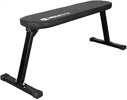 Banco De Academia Reto Dobrável 120cm Treino Supino E Musculação Suporta 250Kg