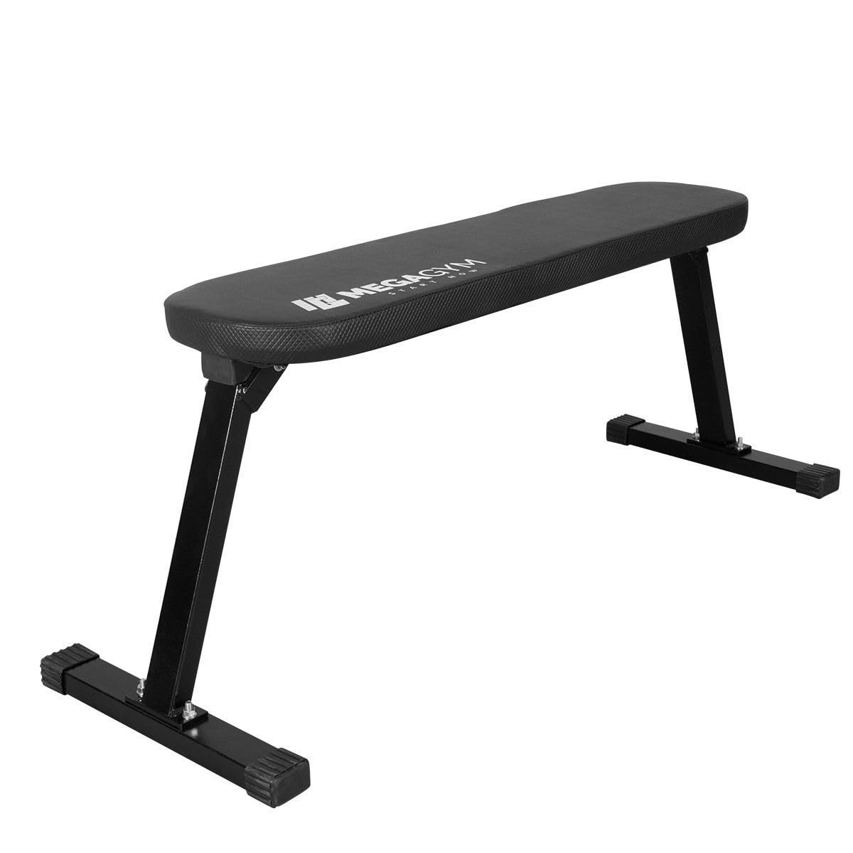 Banco De Academia Reto Dobrável 120cm Treino Supino E Musculação Suporta 250Kg