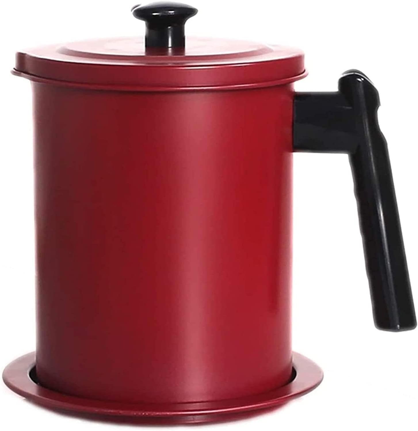 Oil and Vinegar Dispenser Oil and Vinegar Dispenser, Container-1.7 L Oil Storage Pot Grease Keeper with Dust-Proof Lid cooking