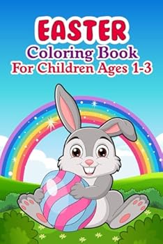 Paperback 1st easter book: Easter Coloring Book for Children 1-3 Years: 60 Simple Black & White Easter Drawings to Stimulate Visual Development. Book